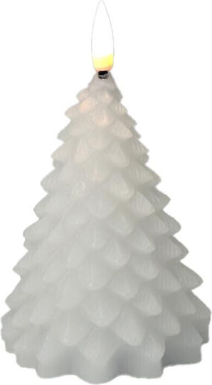 Koopman Crăciun Lumânare Alb Baterie 11x8cm.