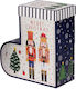 Paper Christmas Box for Gift Blue 24.2x25.5x11cm.