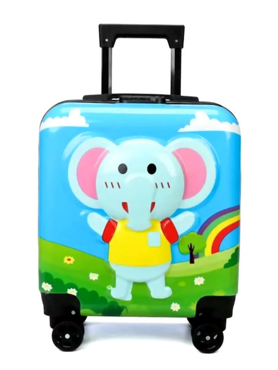 Kourk Kids Cabin Hard Gray Suitcase With 4 Wheels Height 44cm