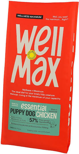 Wellmax Essential Ξηρά Τροφή Σκύλου Puppy Chicken 14kg