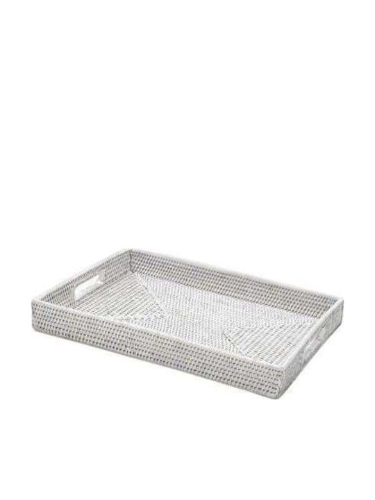 Rectangular Serving Tray with Handles in Beige Color 41x31cm 3175 1pcs