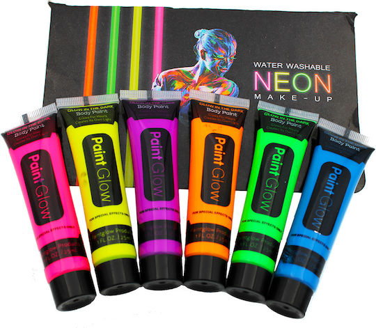 Machiaj Corpului și Feței Culori Neon 25ml Alegere Culoare Portocalie