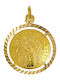 Kiriakos Gofas Pendant Kids Talisman with Chain Konstantinato made of Gold 14K KN576