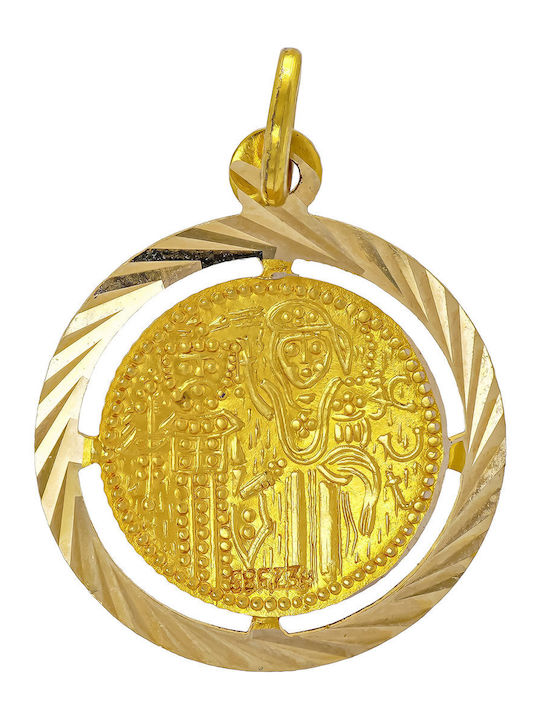 Kiriakos Gofas Μενταγιόν Κωνσταντινάτο Χρυσό 14K