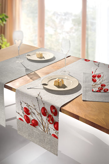 Traversă De Paște Easter 17 2 Fețe Rezistentă La Pătare Și Apă 40×160 Saint Clair 100% Poliester