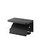 Yamazaki Wall Mounted Toilet Paper Holder Tower Black