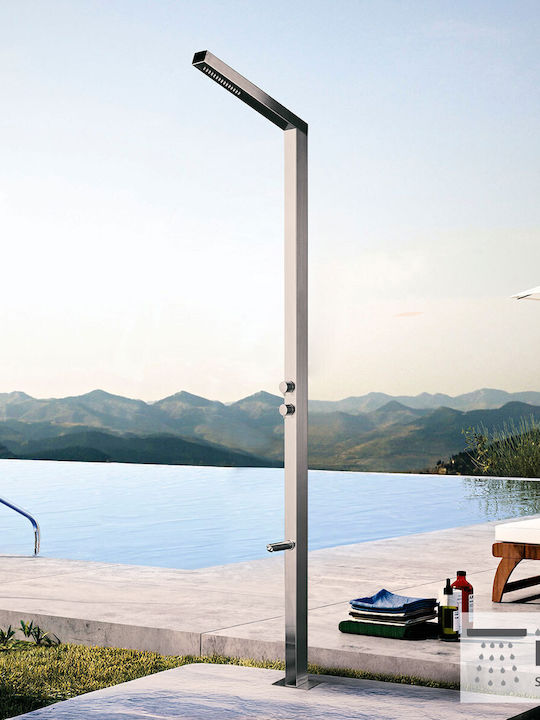Icos Hydro Massage Column Silver