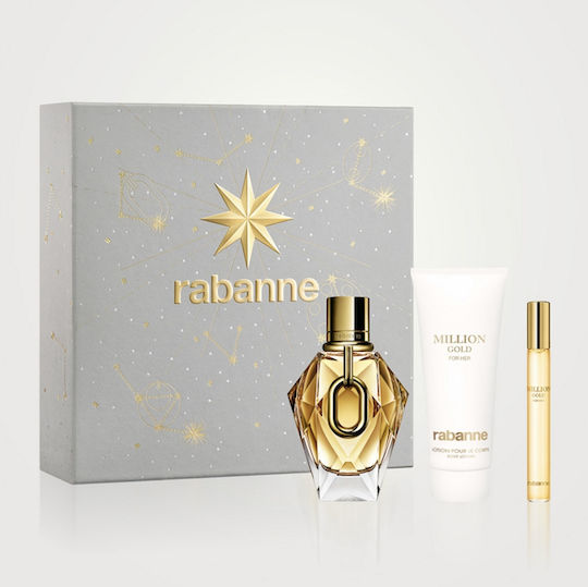 Rabanne Million Gold Γυναικείο Σετ με Body Lotion 3τμχ