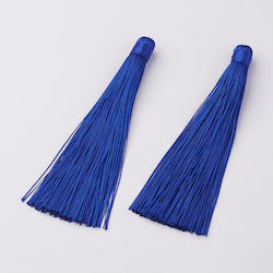 Blue Polyester Tassel 120mm 5 Pieces