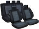 Smartic Set De Huse Pentru Scaune Auto 9 Buc Dacia Logan Negre