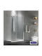 Devon Iwis Walk In Shower Screen for Shower with Sliding Door 60x200cm Mat White Matt
