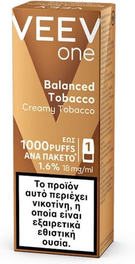 VEEV One Προγεμισμένο Ανταλλακτικό Pod Creamy Tobacco 2ml 046730025