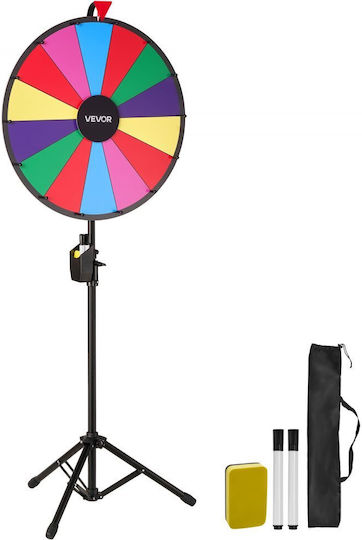 Vevor 610 Mm Τροχός Βραβείων 14 Θέσεων Τροχός Τρίποδο Ρυθμιζόμενο Ύψος Ρουλέτα Τύχης Πίνακα Γραφής 2 Μαρκαδόρους 6 Χρώματα Εύκολη Συναρμολόγηση Πάρτι Μπαρ Εμπορική Έκθεση Καρναβάλι