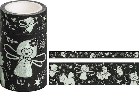 Decorative Paper Tape Glows In The Dark Unicorn