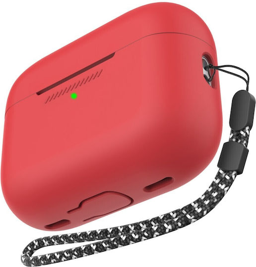 AHAstyle Case Silicone in Red color for Apple AirPods Pro 2