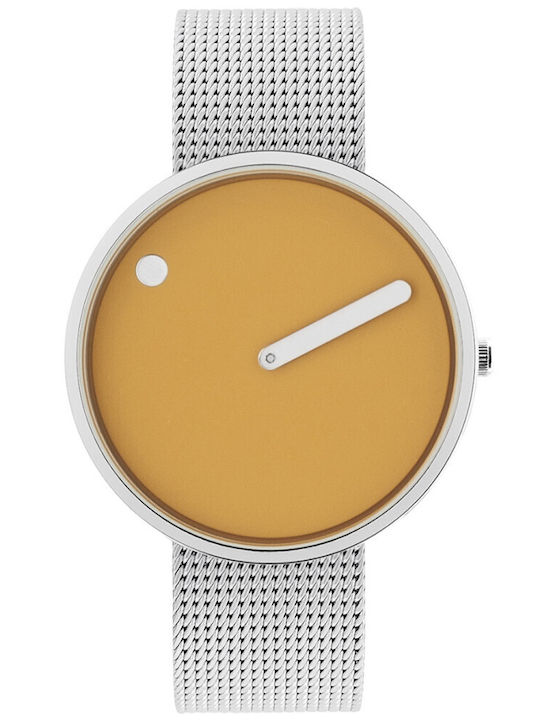 Picto Women's Watch with Silver Metal Bracelet