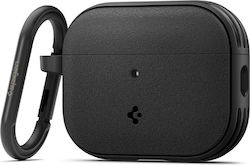 Spigen Vault Hülle Silikon mit Haken in Schwarz Farbe für Apple AirPods Pro 3