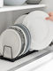 Yamazaki Cabinet Dish Rack Inox In Black Colour 11x22x7cm