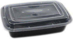 Πλαστικο Σκευος Μικροκυματων + Καπακι 1600ml 10 Τεμ