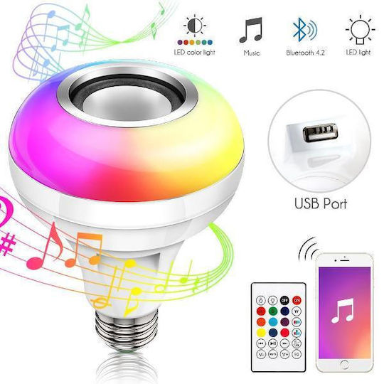 Bec Smart LED 12W pentru Dulie E27 RGB