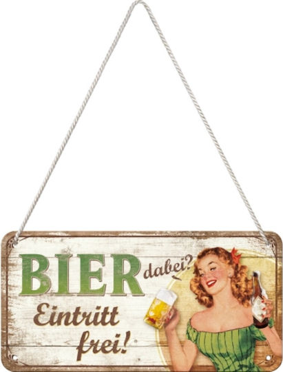 Nostalgic Art 3D Handmade Metal Wall Decor Sign 20x10cm