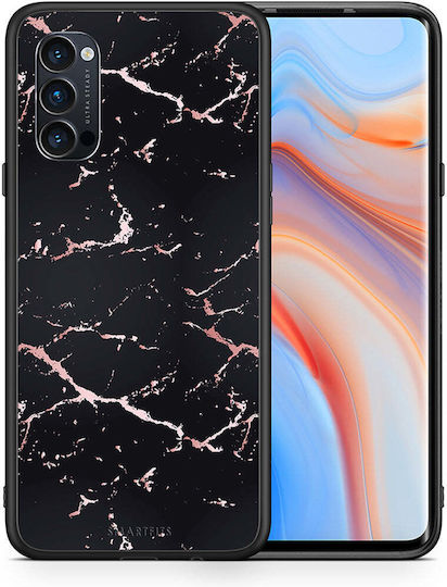 Marble Black Rosegold Oppo Reno4 Pro 5g Θήκη