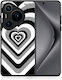 Черни Сърца Huawei Pura 70 Pro 70 Pro+ Калъф