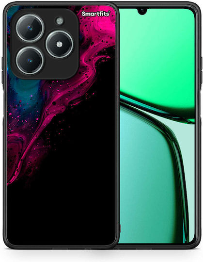 Watercolor Pink Black Realme C61 Case