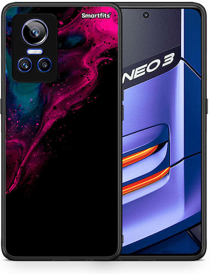 Watercolor Pink Black Realme Gt Neo 3 Θήκη