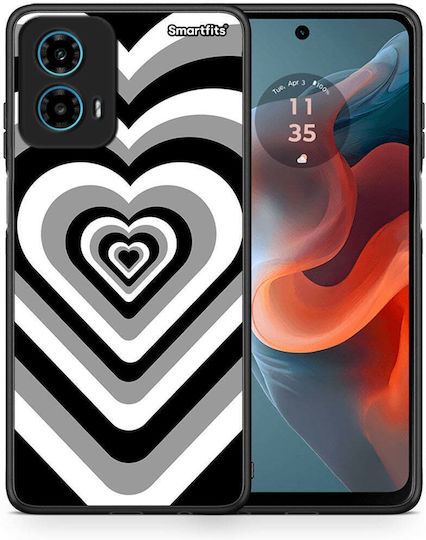 Black Hearts Motorola G34 5G Case