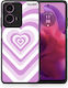 Lilac Hearts Motorola G24 Θήκη
