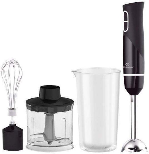Elekom Blender De Mână Cu Tijă Din Inox 600W Negru