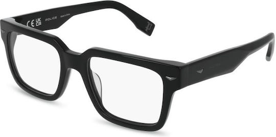Police Vplq73 700y 53 Schwarzes Brillengestell