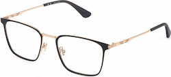 Police Vplq70 0302 55 Black Eyeglass Frames