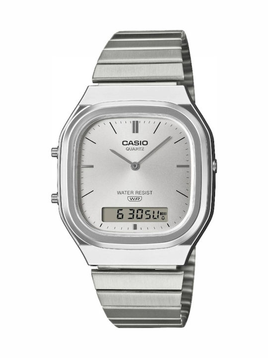 Casio Digital Men's Watch 40mm Battery With Sil...