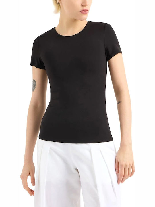 Women's Blouse Short Sleeve Black