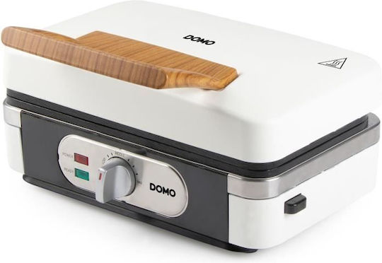 Domo Sandwichmaker Grill mit Abnehmbaren Keramikplatten 1100W Weiß