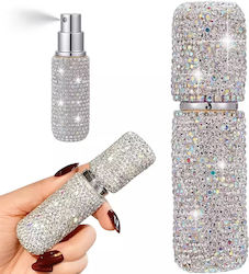 Sticluță Reîncărcabilă Pentru Parfum Atomizor Zola 10 Ml Metalic 10.5 X 2.7 Cm Cristale Argintii Sticluță Reîncărcabilă Pentru Parfum Atomizor Zola 10 Ml Metalic 10.5 X 2.7 Cm Cristale Argintii
