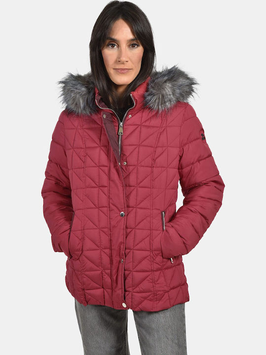 Women's Lifestyle Jacket for Winter Red