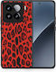 Animal Rotes Leoparden Xiaomi 15 Handyhülle
