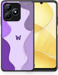 Purple Mariposa Realme Note 50 Θήκη