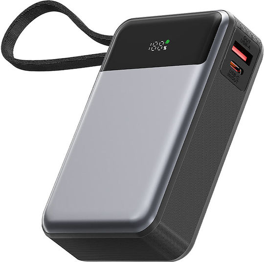 Acefast M21 Power Bank 20000mAh με Θύρα USB-A και Θύρα USB-C Power Delivery Μαύρο