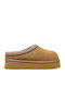 Winter Women's Slippers with Fur Brown