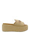 Women's Platform Wedge Sandals Beige