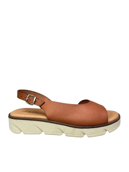 Anatomic Women's Leather Platform Shoes Tabac Brown