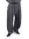Παντελόνι σε Loose Εφαρμογή Dark Grey