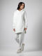 Damen Sweatshirt Kapuzen White