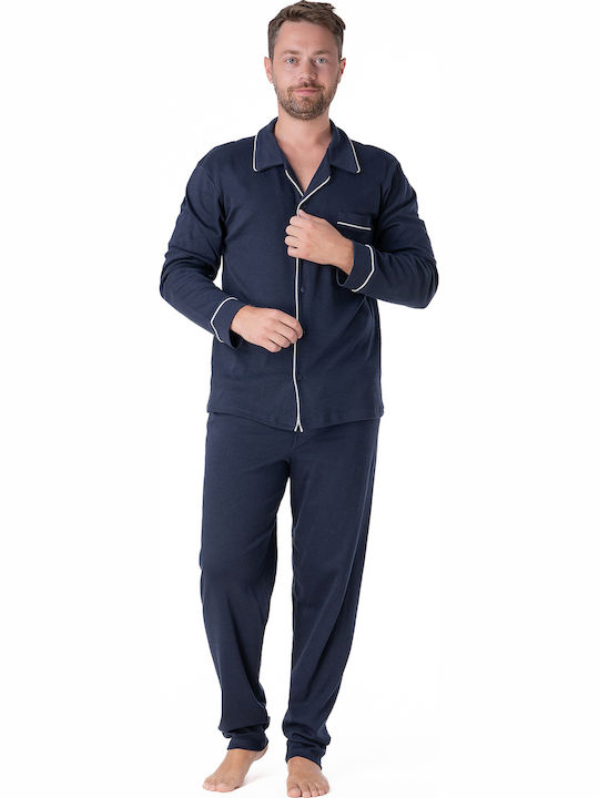 Relax Anatomic Зимно Мъжко панталонче на пижама Blue