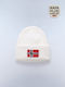 Beanie Unisex Beanie Knitted in Ecru color