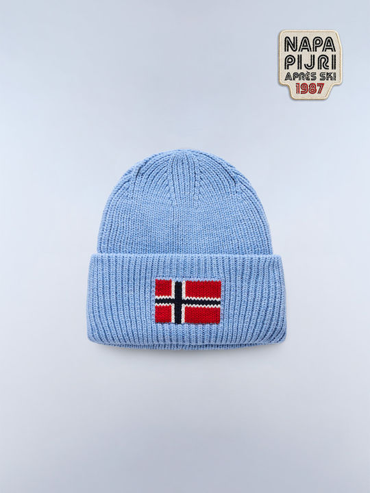 Beanie Unisex Σκούφος Πλεκτός σε Μπλε χρώμα